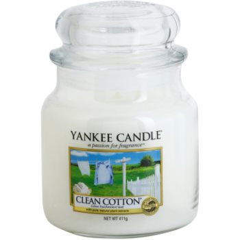 Yankee Candle Clean Cotton lumânare parfumatã Clasic mediu poza