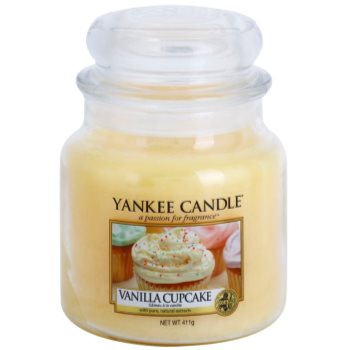 Yankee candle vanilla cupcake lumânare parfumată clasic mediu