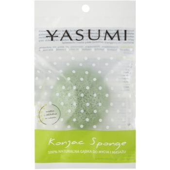 Yasumi Konjak Green Tea Burete pentru fata pentru tenul gras, predispus la acnee