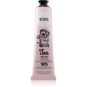 Yope tea & mint cremă naturală de mâini nutritie si hidratare