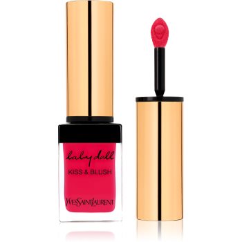 Yves Saint Laurent Baby Doll Kiss & Blush ruj de buze si obraji cu efect matifiant