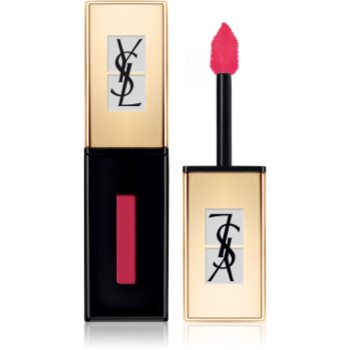 Yves Saint Laurent Vernis À Lèvres Pop Water ruj și gloss de buze 2 în 1, cu efect umed