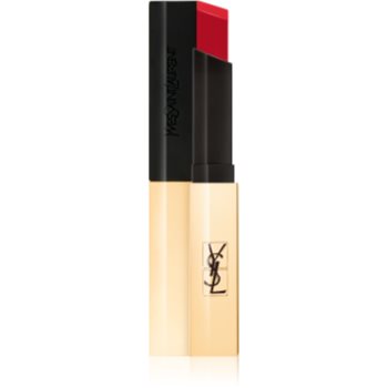 Yves saint laurent rouge pur couture the slim ruj mat lichid, cu efect de piele