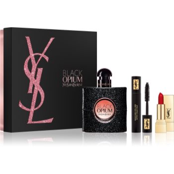 

Yves Saint Laurent Black Opium подарунковий набір IX. Парфумована вода 50 ml + mini Mascara Volume Effet Faux Cils - 01 High Density Black 2 ml + mini Rouge Pur Couture - 01 Le Rouge 1,5 g