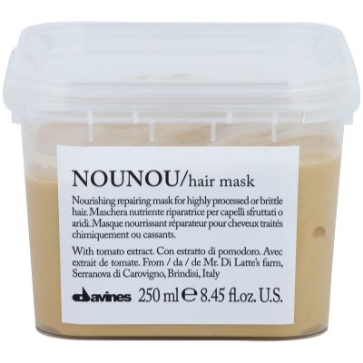 Davines NouNou Tomato hranilna maska za poškodovane in kemično obdelane lase