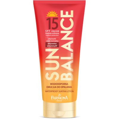 Farmona Sun Balance leite solar à prova de água SPF 15 Farmona Sun Balance leite solar à prova de água SPF 15
