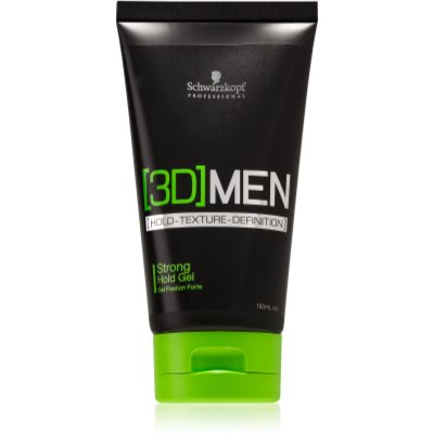 Schwarzkopf Professional [3D] MEN gel de cabelo fixação forte