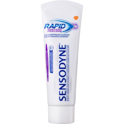 Sensodyne Rapid dentífrico com flúor para dentes sensíveis Sensodyne Rapid dentífrico com flúor para dentes sensíveis