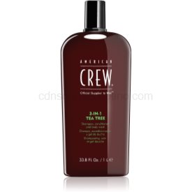 Obrázok American Crew Hair & Body 3-IN-1 Tea Tree šampón, kondicionér a sprchový gél 3 v 1 pre mužov 1000 ml