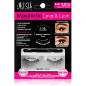 Obrázok Ardell Magnetic Liner & Lash 110 pre ženy magnetické riasy 110 1 pár + magnetická gélová linka 2 g Black + štetček na linku 1 ks Black