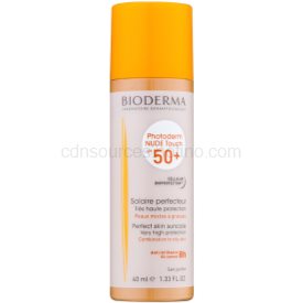 Obrázok Bioderma Photoderm Nude Touch ochranný tónovaný fluid pre zmiešanú až mastnú pleť SPF 50+ odtieň Golden  40 ml