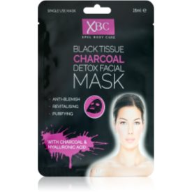 Obrázok Xpel Body Care Black Tissue Charcoal Detox Facial Mask Pleťová maska 28ml