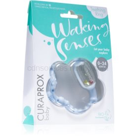 Obrázok Curaprox Baby Waking Senses kúsací krúžok s masážnou kefkou a hrkálkou 