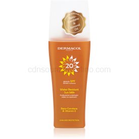 Obrázok Dermacol Sun Water Resistant vodeodolné mlieko na opaľovanie s rozprašovačom SPF 20 200 ml