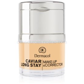 Obrázok Dermacol Caviar Long Stay dlhotrvajúci make-up s výťažkami z kaviáru a zdokonaľujúci korektor odtieň 1,5 Sand 30 ml