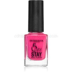 Obrázok Dermacol 5 Day Stay dlhotrvajúci lak na nechty odtieň 35 Pink Ride 11 ml