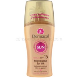 Obrázok DERMACOL Sun Milk Spray SPF15 Kozmetika na opaľovanie 200ml