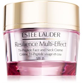 Obrázok Estée Lauder Resilience Multi-Effect Tri-Peptide Face and Neck SPF15 50 ml hodvábný krém na tvár a dekolt pre zmiešanú pleť pre ženy