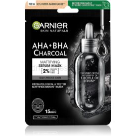 Obrázok GARNIER Skin Naturals Pure Charcoal Black Tissue Mask s extraktem z mořských řas 28 g (3600542097253)