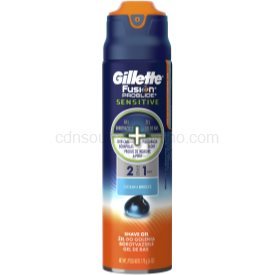 Obrázok Gillette Fusion Proglide Sensitive gél na holenie 2v1 Ocean Breeze  170 ml