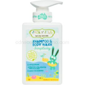 Jack N’ Jill Simplicity jemný sprchový gél a šampón pre deti 2 v 1 300 ml