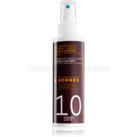 Obrázok Korres Suntan Oil olej na opaľovanie kokos & vlašský orech SPF 10, 150 ml