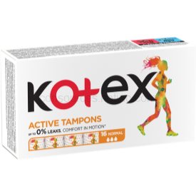 Obrázok KOTEX Tampons Active 16 Normal (5029053564494)