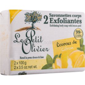 Obrázok Le Petit Olivier Bath & Shower Lemon peelingové mydlo  2 x100 g