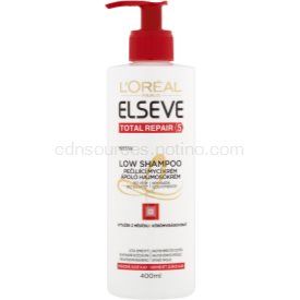L’Oréal Paris Elseve Total Repair 5 Low Shampoo ochranný krém na umývanie pre suché a poškodené vlasy 400 ml