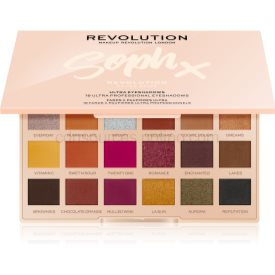 Obrázok Makeup Revolution Soph X Extra Spice paleta očných tieňov so zrkadielkom odtieň Extra Spice 18 x 0,8 g