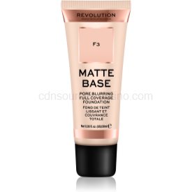 Obrázok Makeup Revolution Matte Base krycí make-up odtieň F3 28 ml