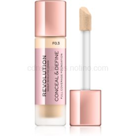 Obrázok Makeup Revolution London Conceal & Define 23 ml krycí make-up pre prirodzený vzhľad pre ženy F0,3