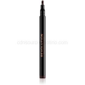 Obrázok Makeup Revolution Micro Brow Pen precízna ceruzka na obočie odtieň Dark Brown 1 ml