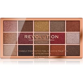 Obrázok Makeup Revolution Foil Frenzy paleta metalických očných tieňov odtieň Fusion 15 x 1,1 g