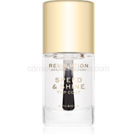 Obrázok Makeup Revolution Speed & Shine rýchloschnúci lak na nechty priesvitný 10 ml