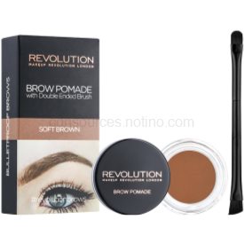 Obrázok MAKEUP REVOLUTION LONDON Brow Pomade With Double Ended Brush Očná linka Soft Brown 2,5g