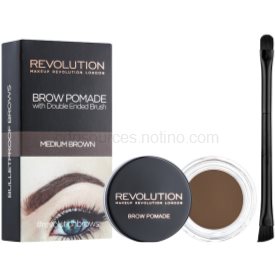 Obrázok MAKEUP REVOLUTION LONDON Brow Pomade With Double Ended Brush Očná linka Medium Brown 2,5g