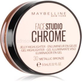 Obrázok Maybelline Face Studio Chrome Jelly Highlighter gélový rozjasňovač odtieň 30 Metallic Bronze 9,5 ml