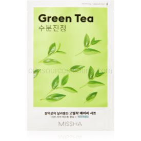 Obrázok Missha Airy Fit Green Tea upokojujúca plátienková maska s hydratačným účinkom  19 g