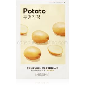 Obrázok Missha Airy Fit Potato vyhladzujúca plátenná maska pre rozjasnenie pleti  19 g