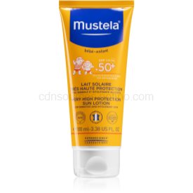 Obrázok Mustela Bébé vodeodolné mlieko na opaľovanie pre deti SPF 50+ 100 ml