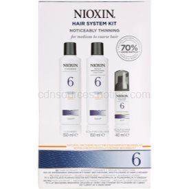 Obrázok Nioxin System 6 Cleanser Shampoo 150 ml System 6 Cleanser Shampoo 150 ml System 6 Scalp Revitaliser Conditioner 40 ml System 6 Scalp Treatment Pro normální a chemicky ošetřené vlasy dárková sada