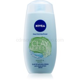 Obrázok Nivea Clay Fresh Ginger & Basil sprchový gél s ílom  250 ml