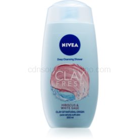 Obrázok Nivea Clay Fresh Hibiscus & White Sage sprchový gél s ílom  250 ml