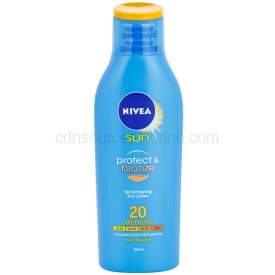 Obrázok NIVEA Sun Protect & Bronze Sun Lotion SPF20 Kozmetika na opaľovanie 200ml