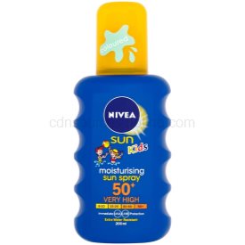 Obrázok NIVEA Sun Kids Coloured Sun Spray SPF50+ Kozmetika na opaľovanie 200ml