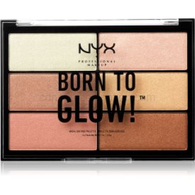 Obrázok NYX Professional Makeup Born To Glow paletka rozjasňovačov odtieň 01 Born To Glow Highlighting 6 x 4,8 g