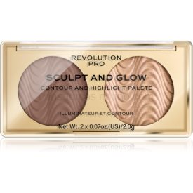 Obrázok Revolution PRO Sculpt And Glow kontúrovacia paletka na tvár odtieň Savanna Nights 2x2 g