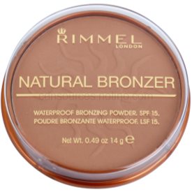 Obrázok Rimmel Natural Bronzer vodeodolný bronzujúci púder SPF 15 odtieň 021 Sun Light 14 g