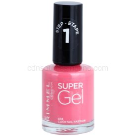 Obrázok Rimmel Super Gel Step 1 gélový lak na nechty bez použitia UV/LED lampy odtieň 032 Cocktail Passion 12 ml